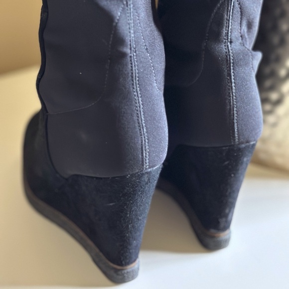 SOLD—Stuart Weitzman 5050 Over-knee Wedge Boots - Picture 9 of 10